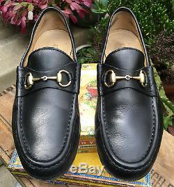 mens gucci loafers black