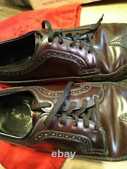 10 Vintage Wingtip Mens Dress Shoes Shell Cordovan horse leather mason excllen