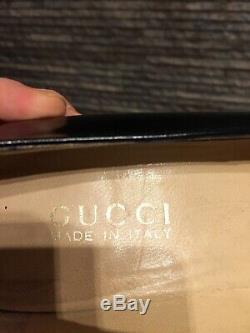 100% Authentic Vintage Gucci Shoes with Horse Bit Detail Size 36.5 uk 3.5