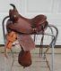 11 Vintage Kids Tooled Leather Western Pony/Mini Horse Saddle w Tapaderos