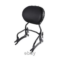 12 Backrest Sissy Bar & Leather Pad For Indian Chief 14-18 Dark Horse 16-18 17