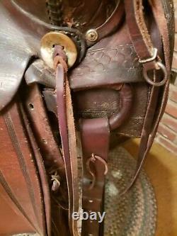 14 Inch Vintage Western Roping Saddle