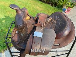 14 Vintage CIRCLE Y Western Barrel Horse Saddle