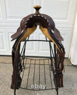 15 CIRCLE Y Vintage Western Horse Saddle Gorgeous