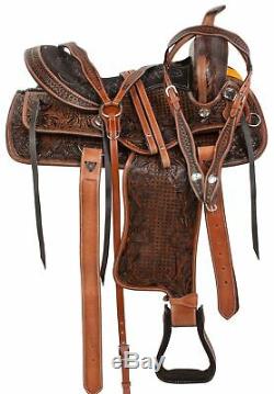 15 Used Vintage Western Leather Horse Barrel Pleasure Trail Saddle Tack Set