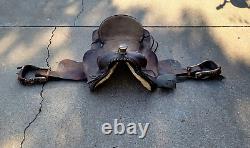 15 Vintage 1960 Western Equitation Saddle Leather Tooling