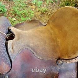 15 Vintage 1960 Western Equitation Saddle Leather Tooling