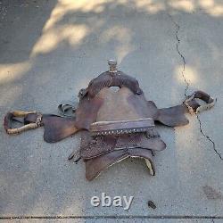 15 Vintage 1960 Western Equitation Saddle Leather Tooling