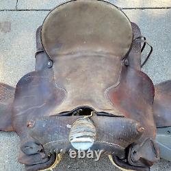 15 Vintage 1960 Western Equitation Saddle Leather Tooling