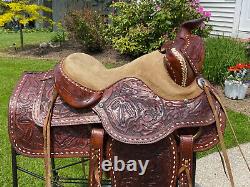 15 Vintage BUCK STITCH Western Horse Saddle VERY Cool