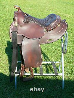 15 Vintage Billy Royal Western Show Saddle with Buckstitching
