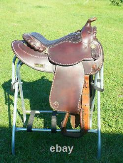 15 Vintage Billy Royal Western Show Saddle with Buckstitching