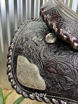 15 Vintage Circle Y Western Horse Saddle Beautiful! Dark Oil