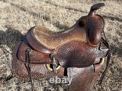 15 Vintage Handmade Western Saddle number 342 by JM Bohmfalk, Douglas, AZ