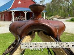 16 BIG HORN Vintage BEAR TRAP Western Horse Saddle #855
