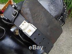 16 Vintage Black Leather Western Horse Parade Saddle