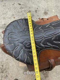 18 Genuine Buena Vista Saddle Vintage Leather Horse Saddle