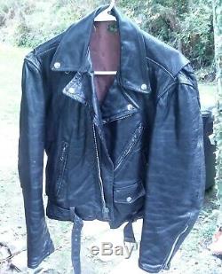 1950's vintage horse hide motorcycle jacket
