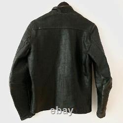 1950s Buco J-100 Vintage Leather Motorcycle Jacket Cafe Horse Hide 50s Black 36