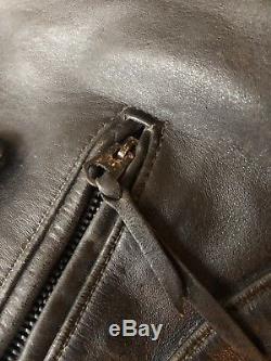 1950s Leather Horse Hide Buco D-Pocket J23 Biker Jacket Original Vintage Size 40