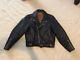 1950s Vintage Hercules Outerwear By Sears Horse Leather Black Coat Jacket S M