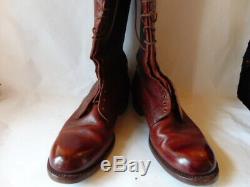 1958 Vintage RCMP Horse Riding Boots Size 12F Mac&L Sole Goodyear Heels