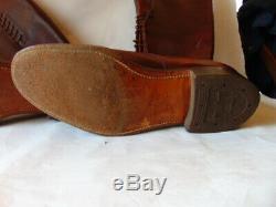 1958 Vintage RCMP Horse Riding Boots Size 12F Mac&L Sole Goodyear Heels