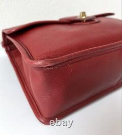 1990s COACH Vintage Willis Bag Red Leather Shoulder Crossbody Purse Bag 9927 USA