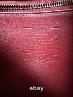 1990s COACH Vintage Willis Bag Red Leather Shoulder Crossbody Purse Bag 9927 USA