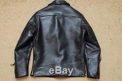 1990s VINTAGE The Real Mccoys Horse Hide Pullover Leather Jacket 38 motorcycle