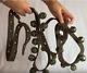 2 Vintage Horse Sleigh Bells Leather Straps with 2 types of bell sounds VIDEO