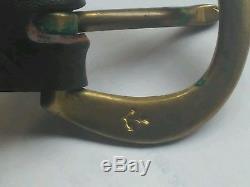 30 Vintage Antique Horse Sleigh Bells Brass 67 Leather Strap