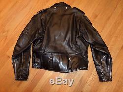 #4l/vtg Harley Davidson Horse Hide Leather Jacket/biker/motorcycle/sz 42