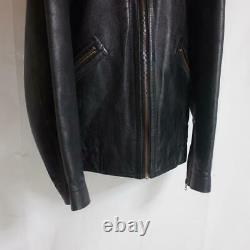 80's ISSEY MIYAKE DUETRIO Horse Leather jacket Vintage Rare From japan F/S P7