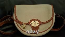 AUTHENTIC 1990's VINTAGE DOONEY & BOURKE AWL CAVALRY TAN CROSSBODY WITH TAGS