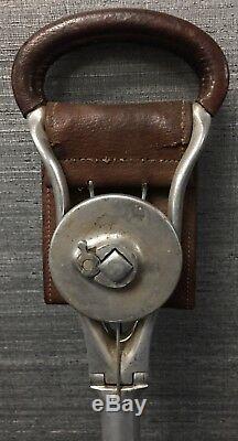 Abercrombie & Fitch Belmont Gentlemans Walking Cane Seat Polo Golf Horse Racing