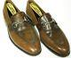 Allesandro Stella Horse Bit Loafers Shoes Hand Made Italy Antique Brown 10.5 11