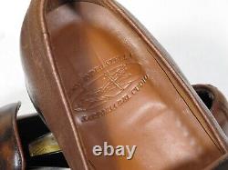 Allesandro Stella Horse Bit Loafers Shoes Hand Made Italy Antique Brown 10.5 11