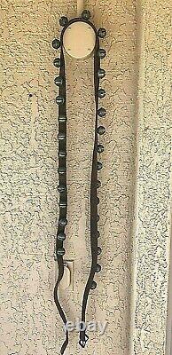 Antique 30 Sleigh Bells On 74 Buckle Leather Strap Jingle Bells Horse Harness