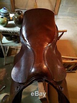 Antique English Vintage Horse Saddle Leather Riding Jumping Goetz Ranson W. VA