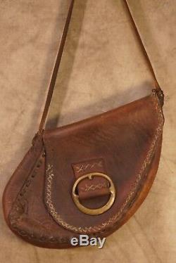 Antique Leather Horse Saddle Bag