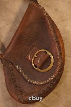 Antique Leather Horse Saddle Bag