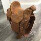 Antique Pugsley Salesman Leather Sample Horse Saddle With Display Stand Brazil