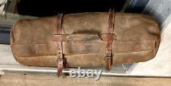 Antique Satchel Bag Trip Western Canadian Valley Vintage Skin Leather Horse