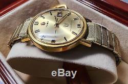 Antique Vintage 1960's Rado Golden Horse 11748 Gold Filled Men's Wristwatch