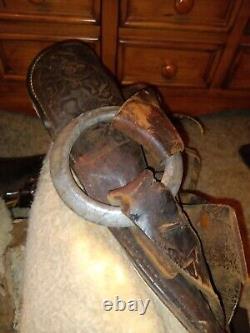 Antique Vintage Country Horse Saddle Leather Western
