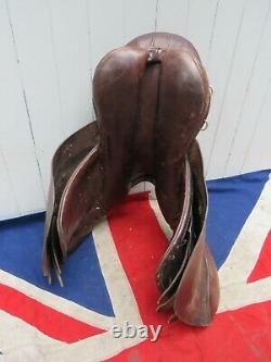 Antique Vintage Equestrian Riders Leather Horse Saddle Ralph Lauren Style