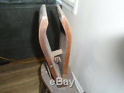 Antique Vintage Harness Leather Viseblacksmithsaddlestitching Horsefarm Tool
