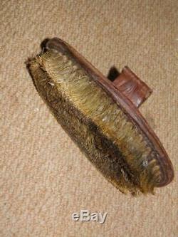 Antique/Vintage Pure Bristle Leather Backed' Horse Brush. By EXCELSIOR