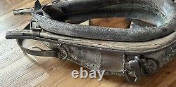 Antique Vintage Rustic Leather Horse Collar Mirror